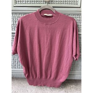 NWOT ODEEH virgin wool short sleeve sweater , Med $545